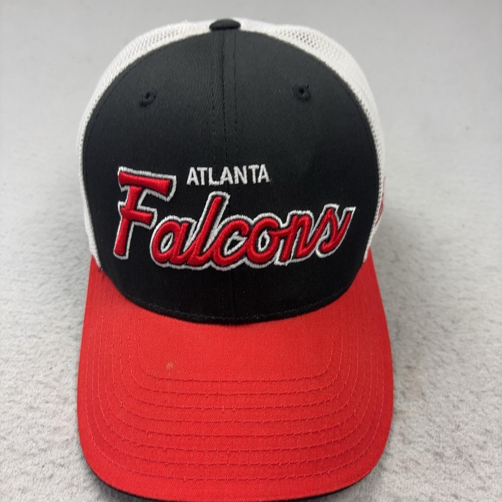 Atlanta Falcons Hat Cap Snap Back Mens One Size Black Red NFL Football Reebok